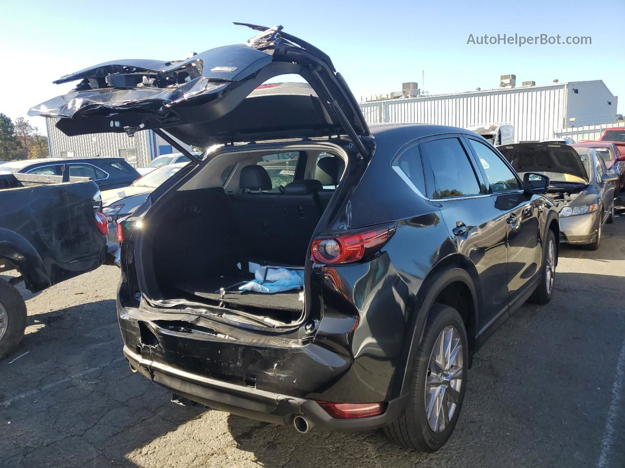 2019 Mazda Cx-5 Grand Touring Black vin: JM3KFADM4K1517316