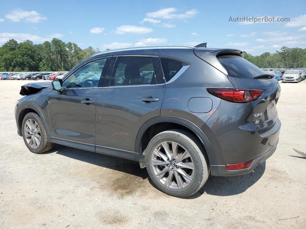 2021 Mazda Cx-5 Grand Touring Gray vin: JM3KFADM4M0303628