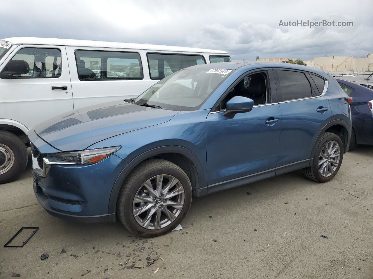 2021 Mazda Cx-5 Grand Touring Blue vin: JM3KFADM4M1326434