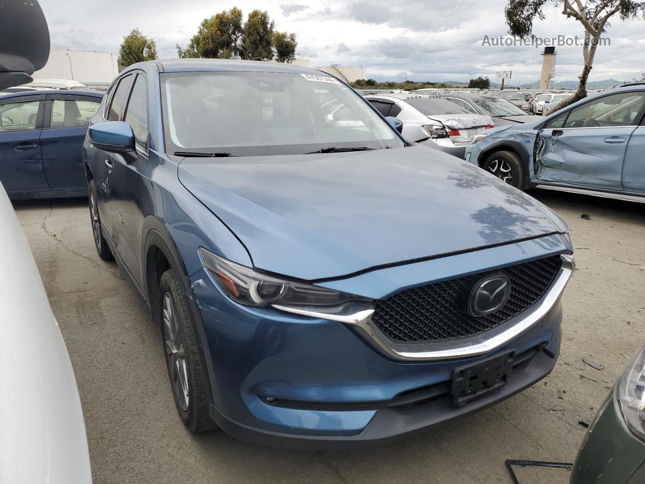 2021 Mazda Cx-5 Grand Touring Синий vin: JM3KFADM4M1326434