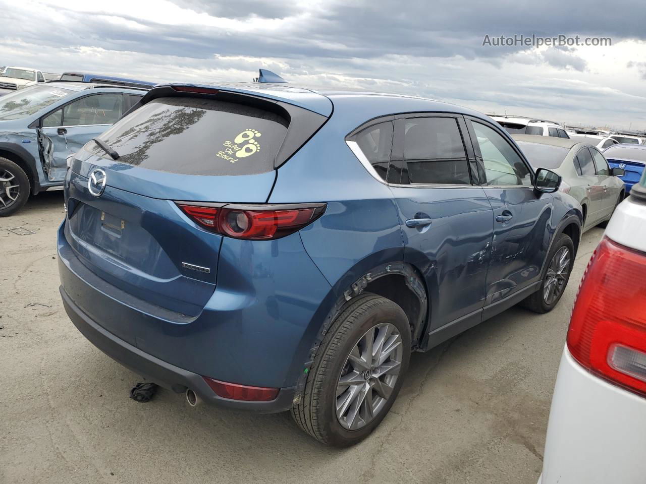 2021 Mazda Cx-5 Grand Touring Blue vin: JM3KFADM4M1326434