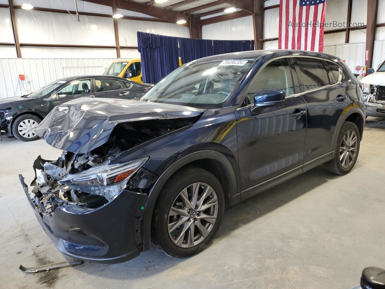 2019 Mazda Cx-5 Grand Touring Синий vin: JM3KFADM7K1638664