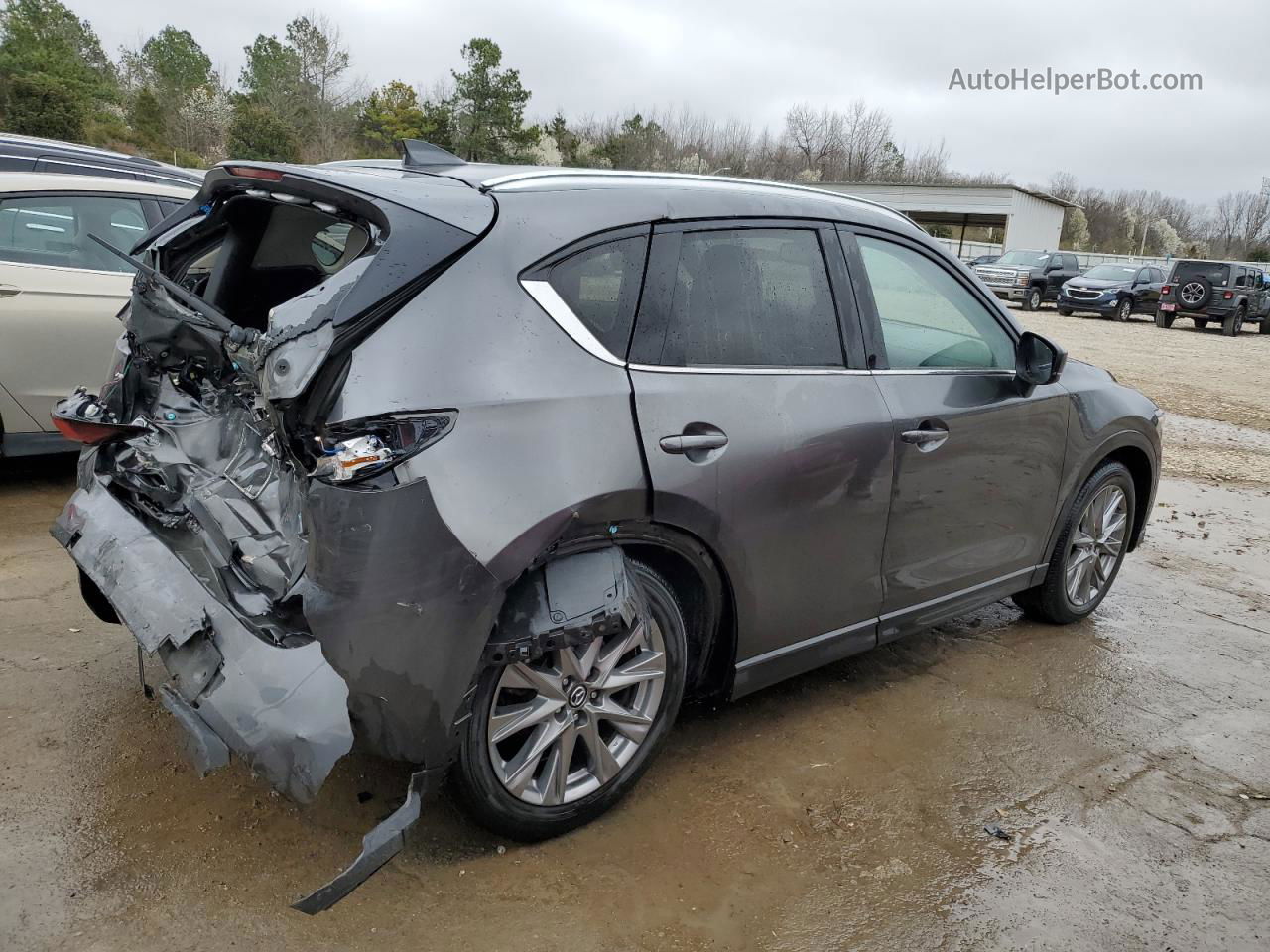 2021 Mazda Cx-5 Grand Touring Gray vin: JM3KFADM7M1366183