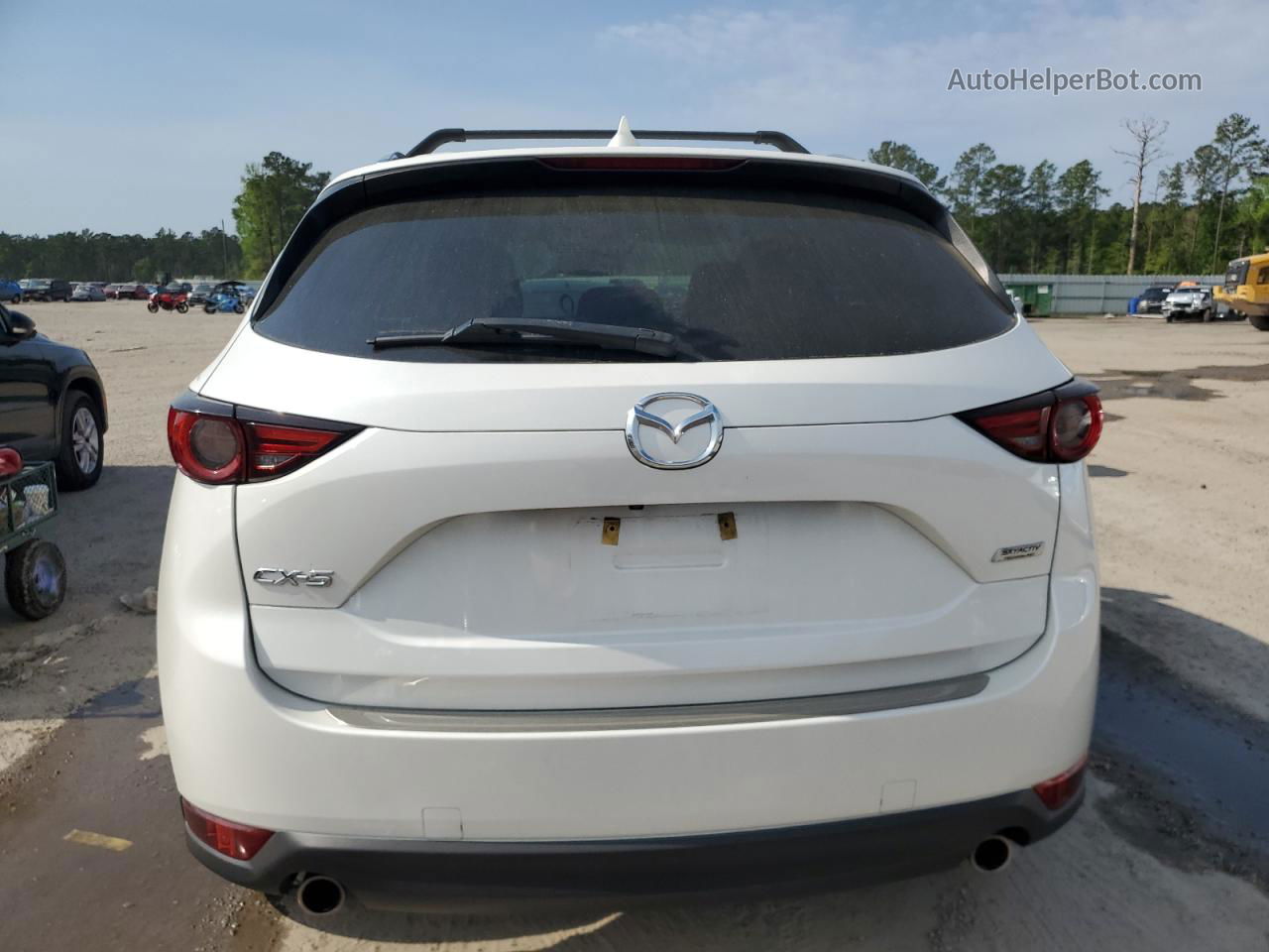 2019 Mazda Cx-5 Grand Touring White vin: JM3KFADM9K1649116