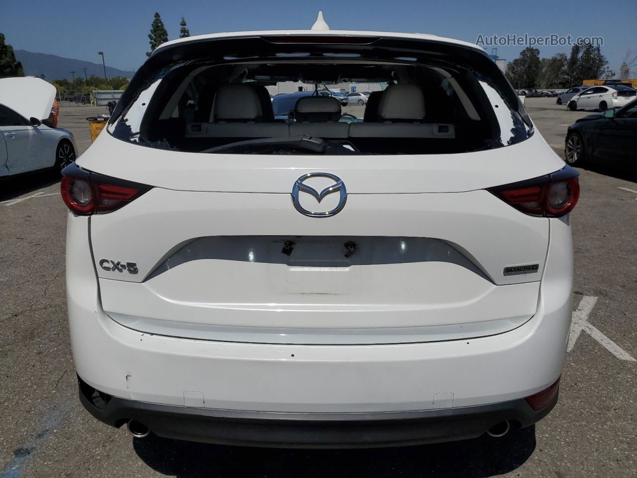 2021 Mazda Cx-5 Grand Touring White vin: JM3KFADM9M0331862