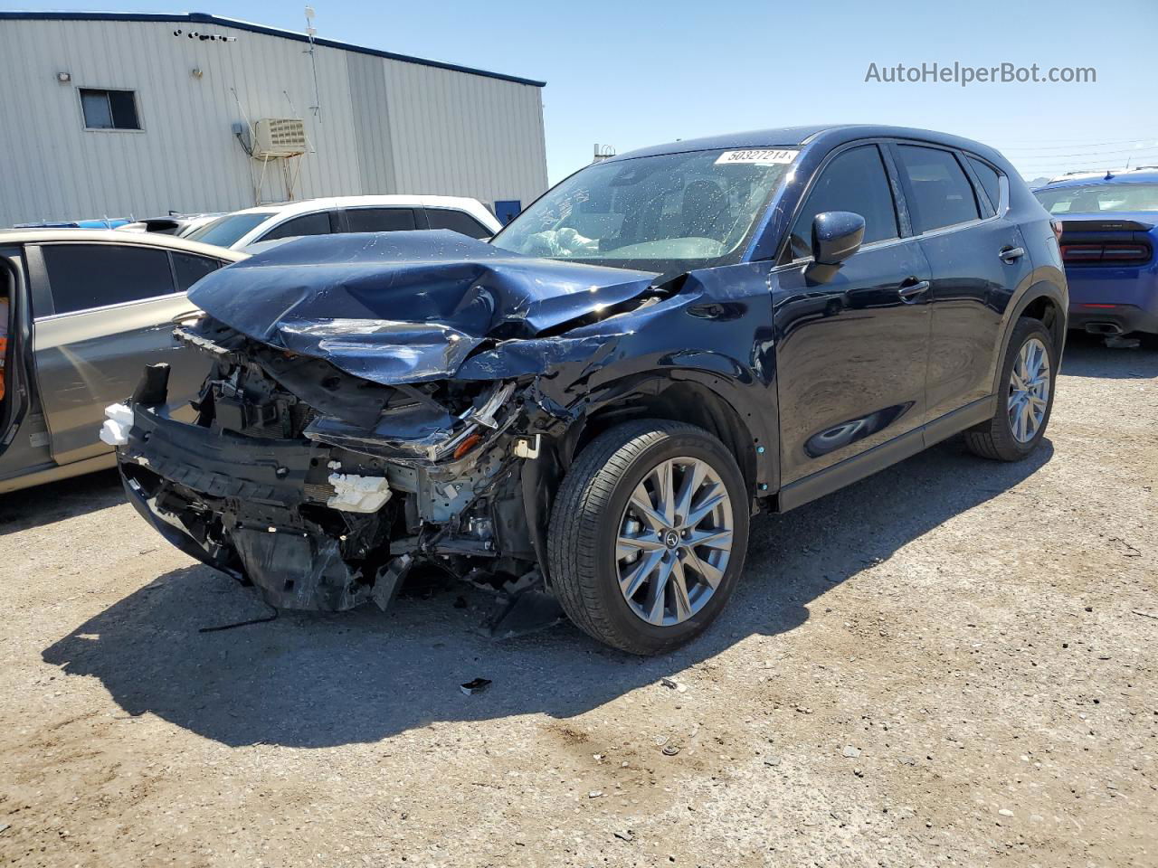 2021 Mazda Cx-5 Grand Touring Blue vin: JM3KFADM9M0428172