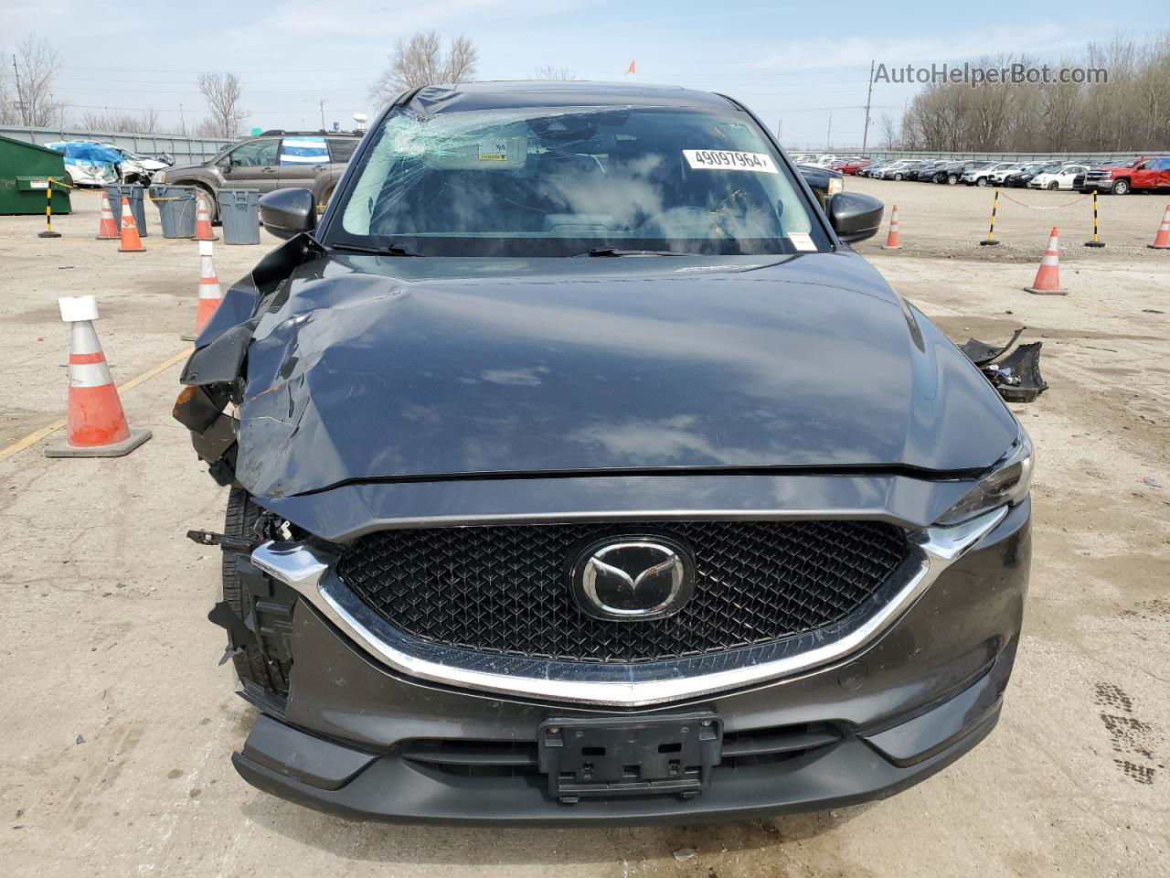 2019 Mazda Cx-5 Grand Touring Серый vin: JM3KFADMXK0534417