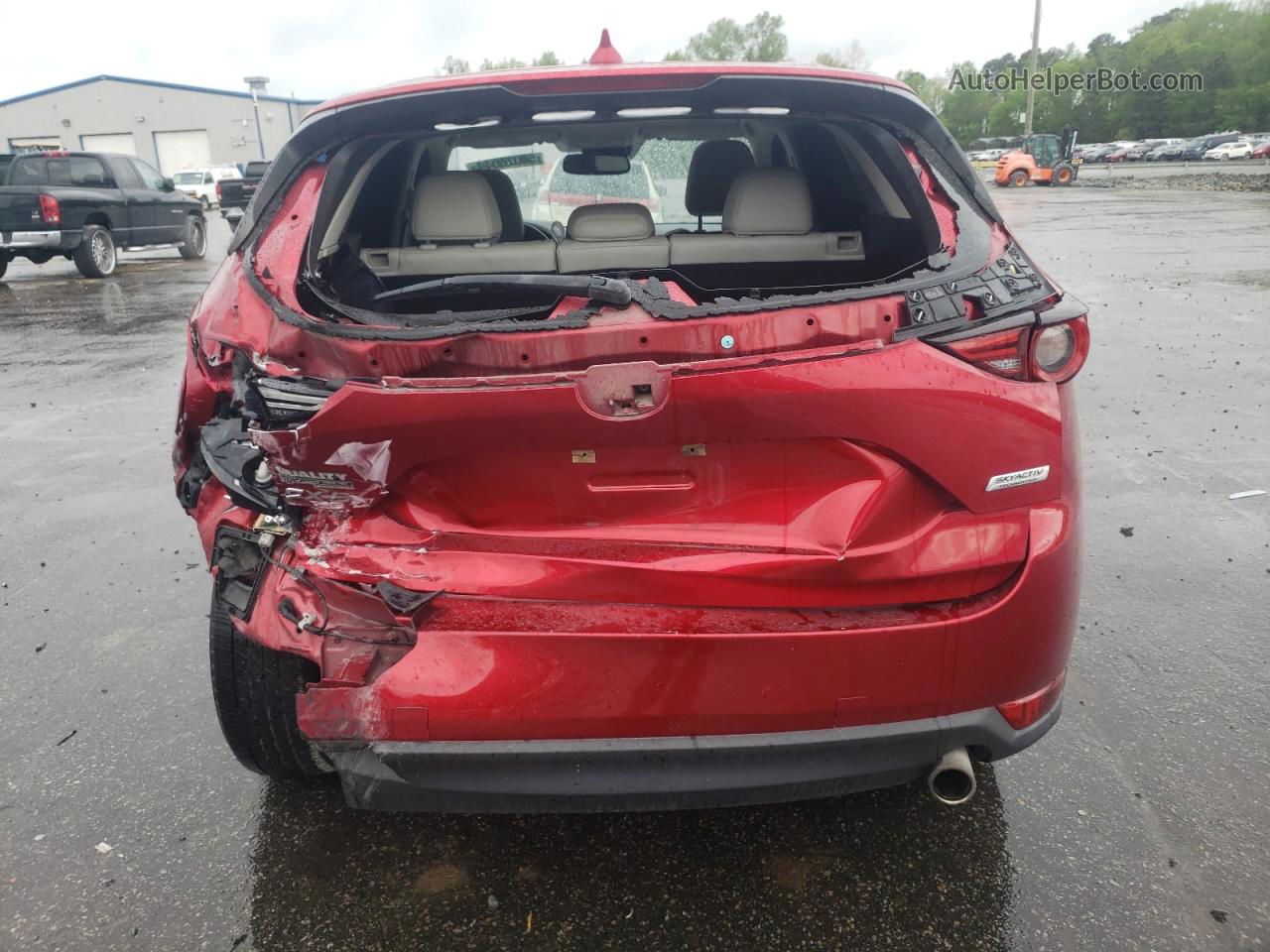 2019 Mazda Cx-5 Grand Touring Red vin: JM3KFADMXK1596975