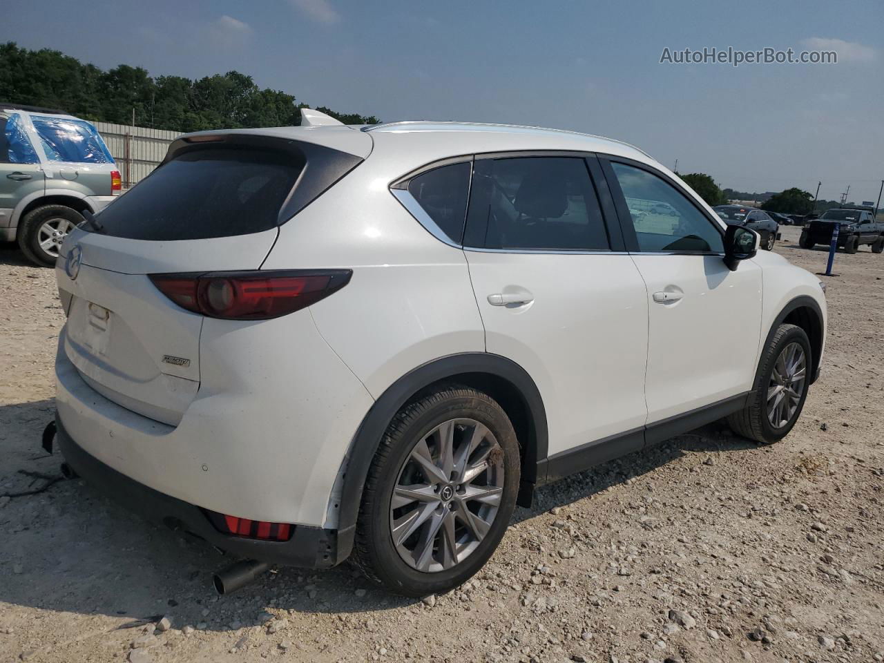 2019 Mazda Cx-5 Grand Touring White vin: JM3KFADMXK1659377