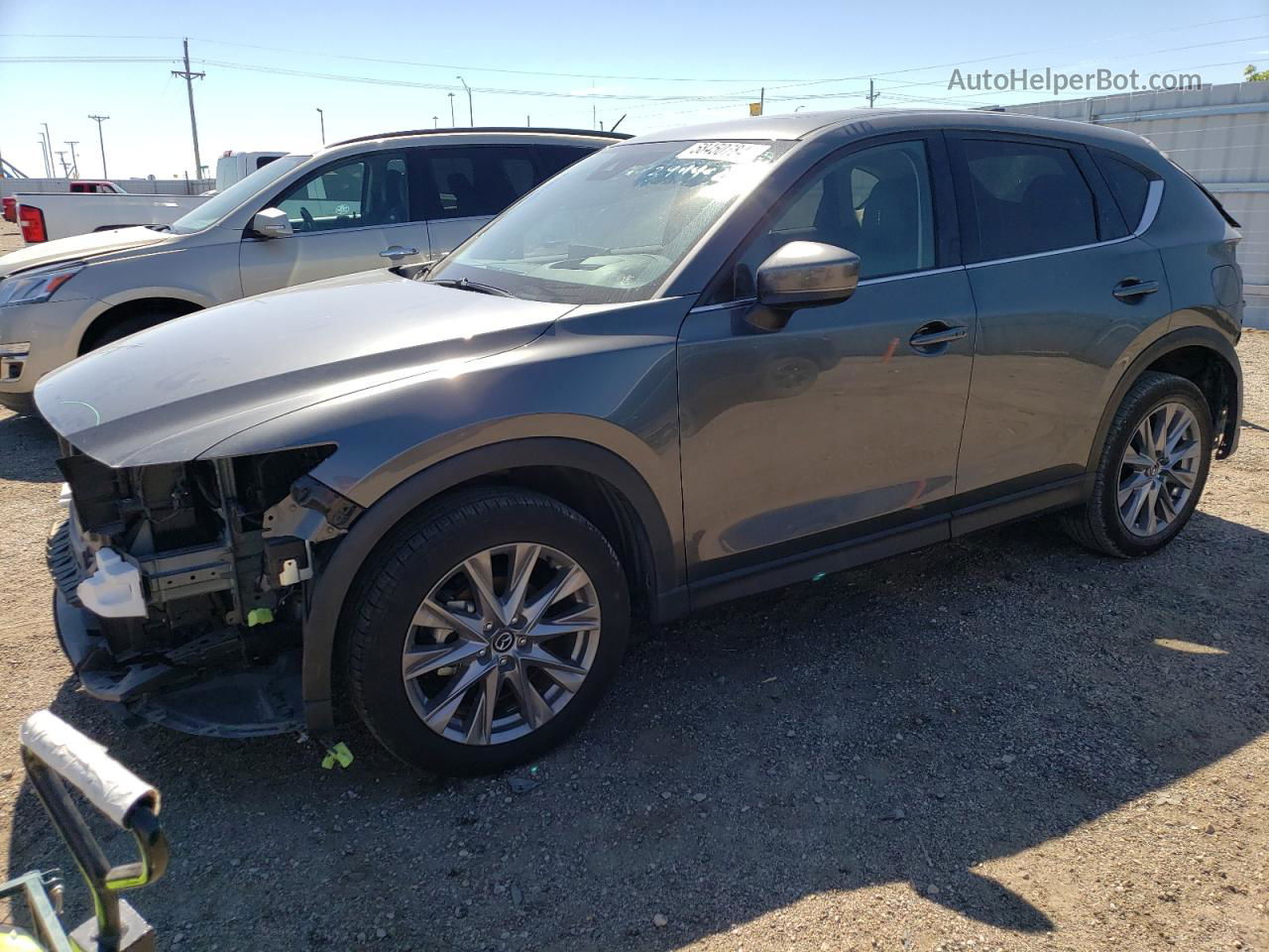 2021 Mazda Cx-5 Grand Touring Gray vin: JM3KFADMXM0399992