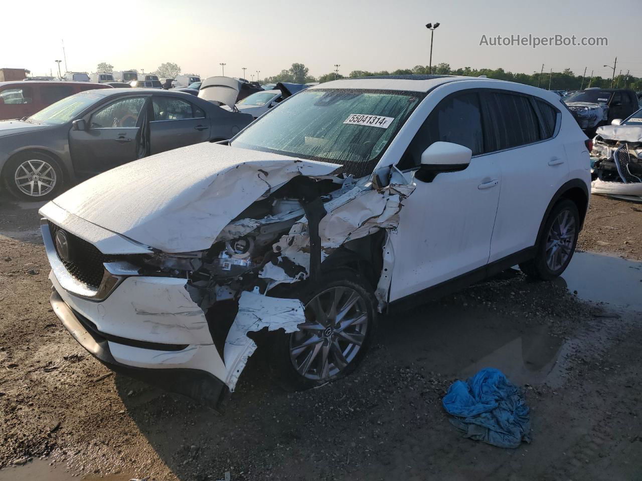 2021 Mazda Cx-5 Grand Touring Reserve Белый vin: JM3KFBAY3M0436359