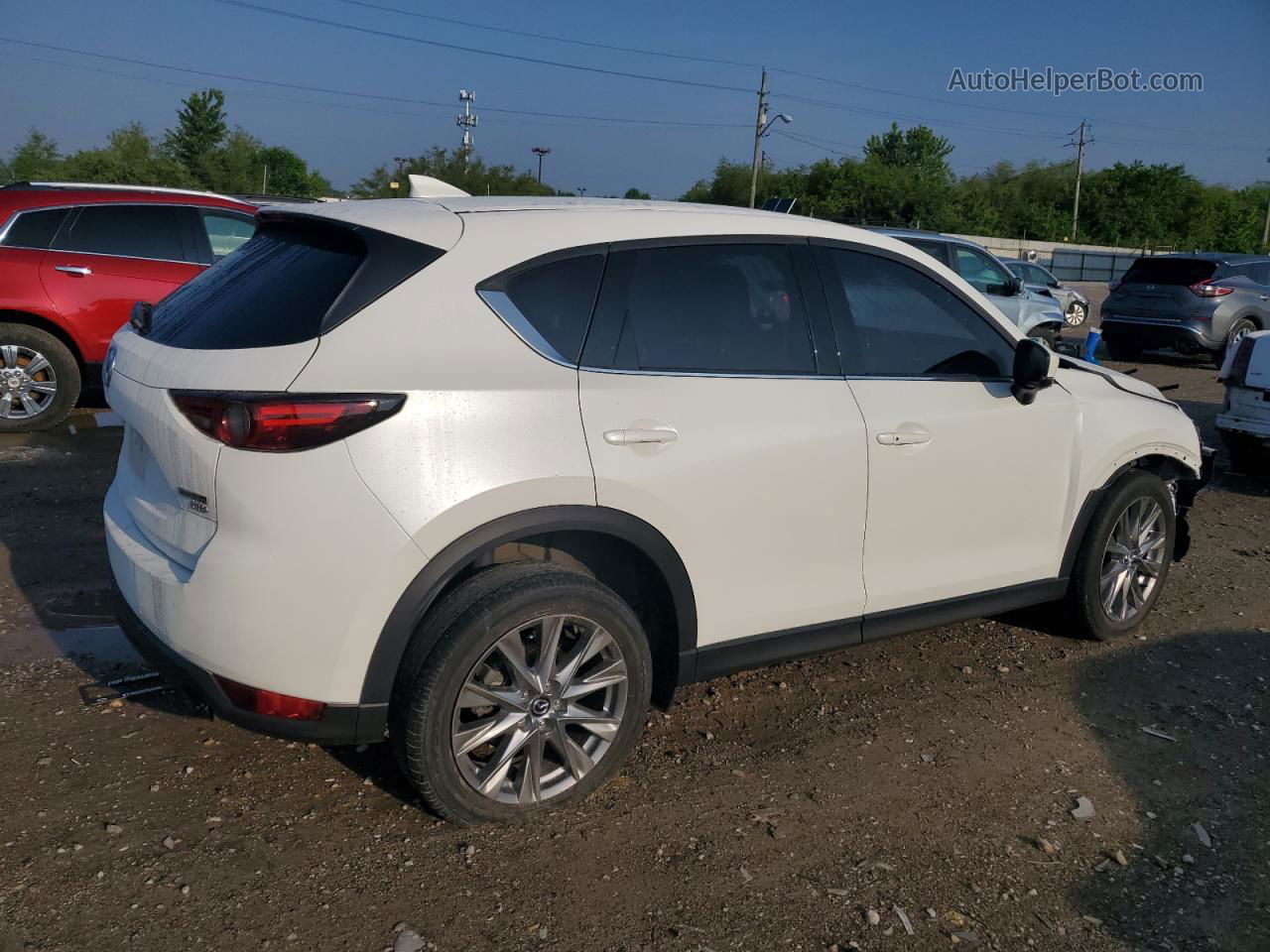 2021 Mazda Cx-5 Grand Touring Reserve White vin: JM3KFBAY3M0436359