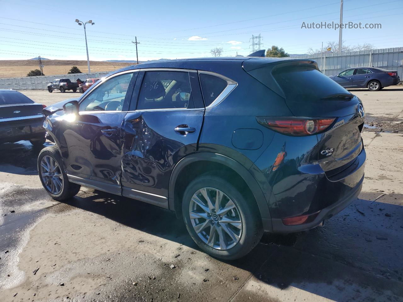 2021 Mazda Cx-5 Grand Touring Reserve Blue vin: JM3KFBAY6M0369014