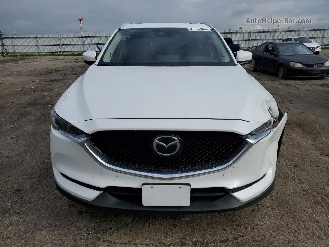 2021 Mazda Cx-5 Grand Touring Reserve White vin: JM3KFBAY7M0452290