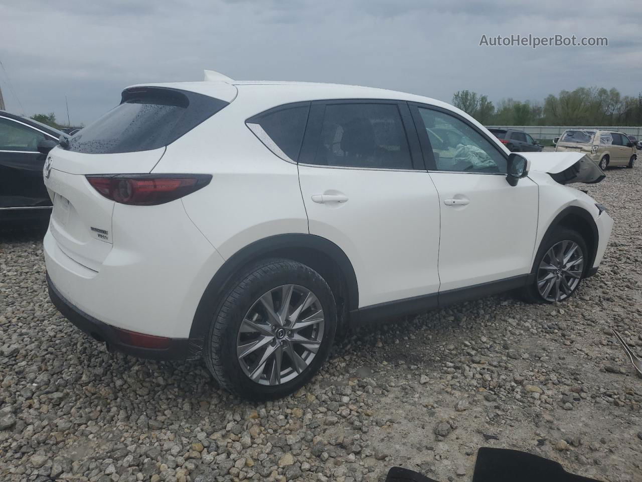 2021 Mazda Cx-5 Grand Touring Reserve White vin: JM3KFBAY7M0474158