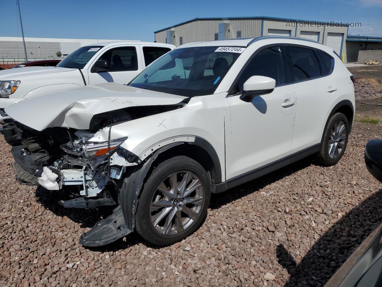 2021 Mazda Cx-5 Grand Touring Reserve White vin: JM3KFBAYXM0312069