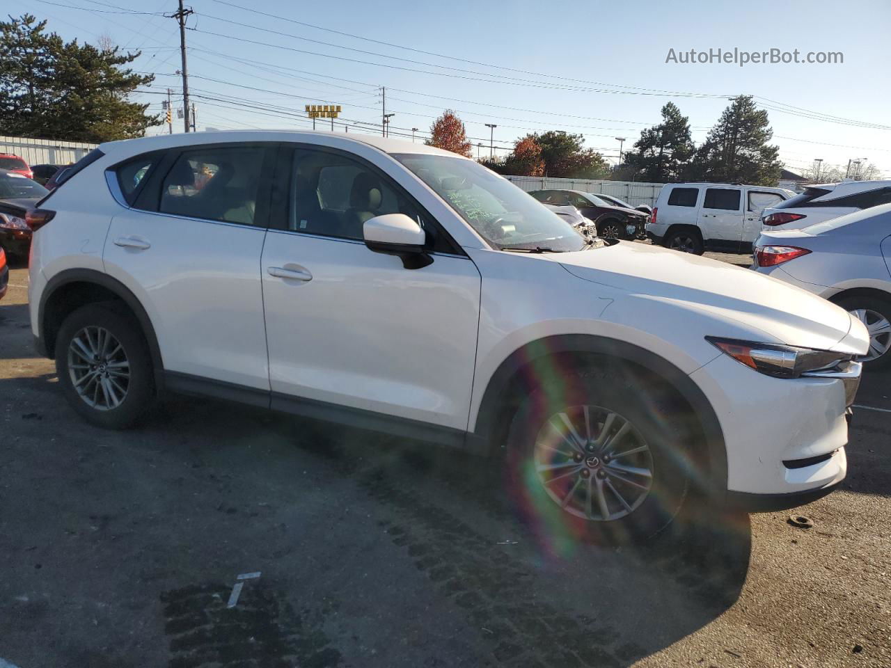 2017 Mazda Cx-5 Sport White vin: JM3KFBBL1H0224097