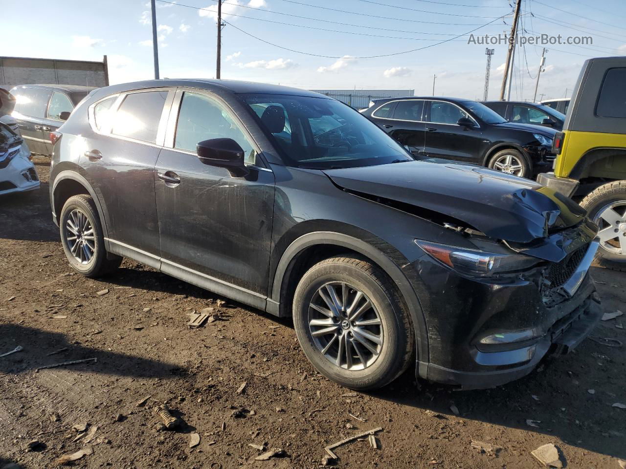 2017 Mazda Cx-5 Sport Black vin: JM3KFBBL9H0160987