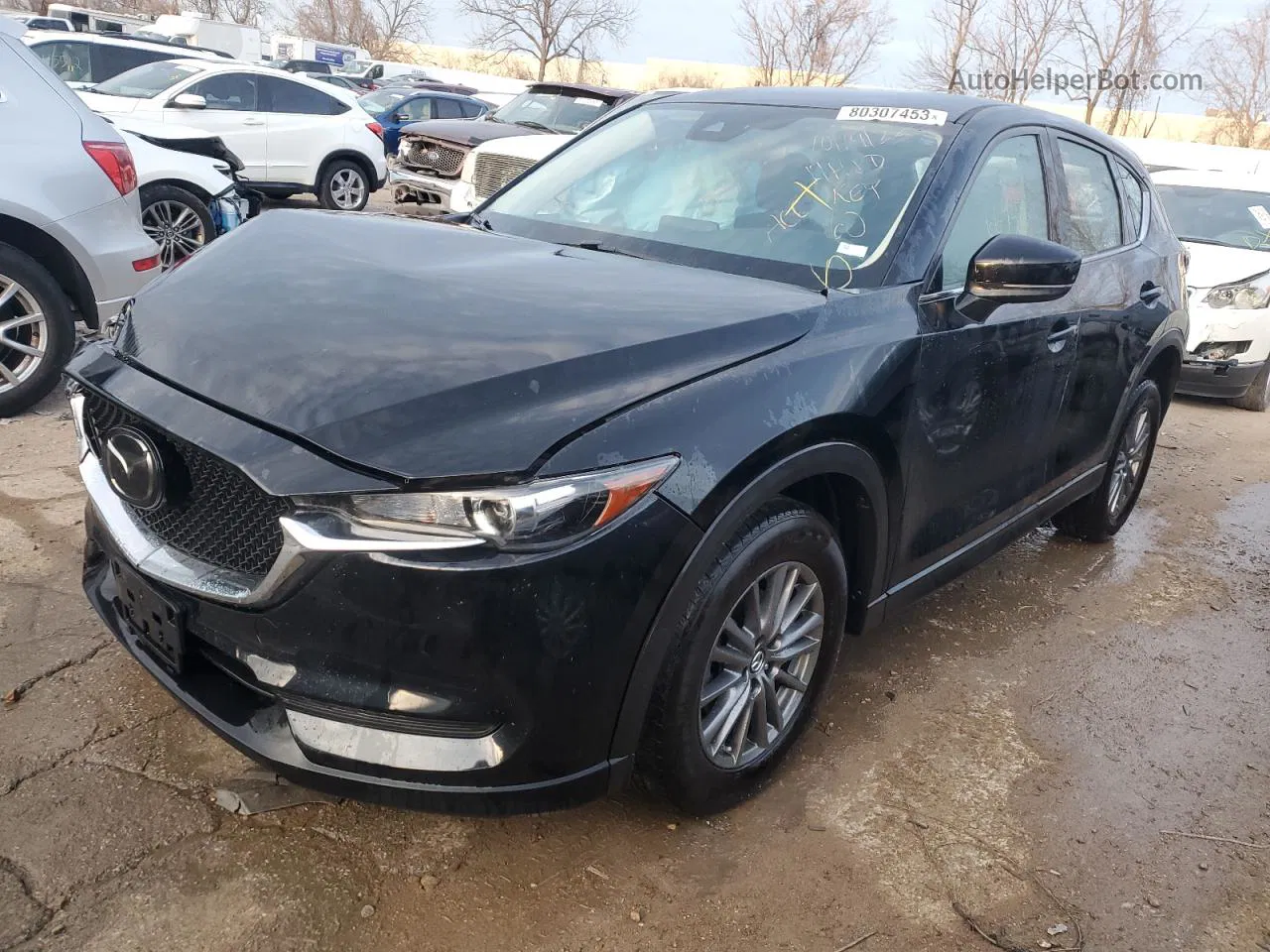 2019 Mazda Cx-5 Sport Черный vin: JM3KFBBM1K1668333