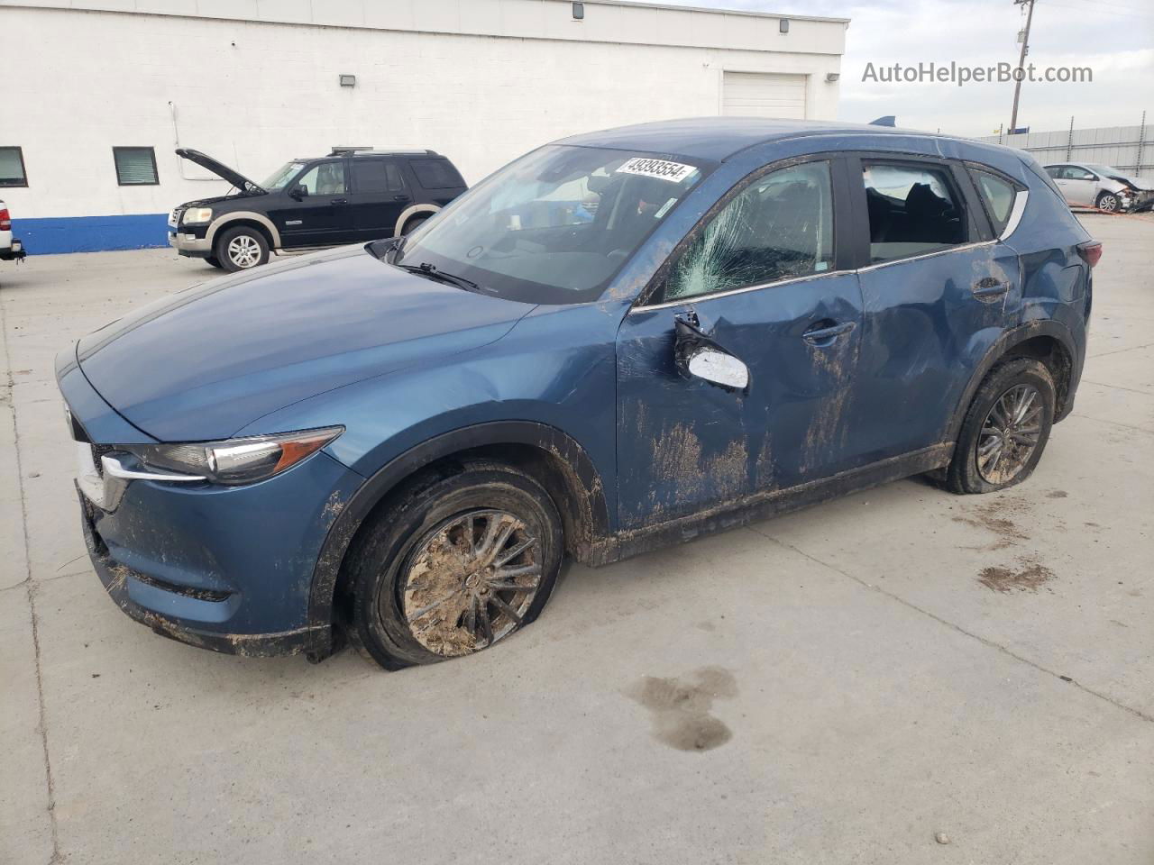 2019 Mazda Cx-5 Sport Blue vin: JM3KFBBM3K1517302