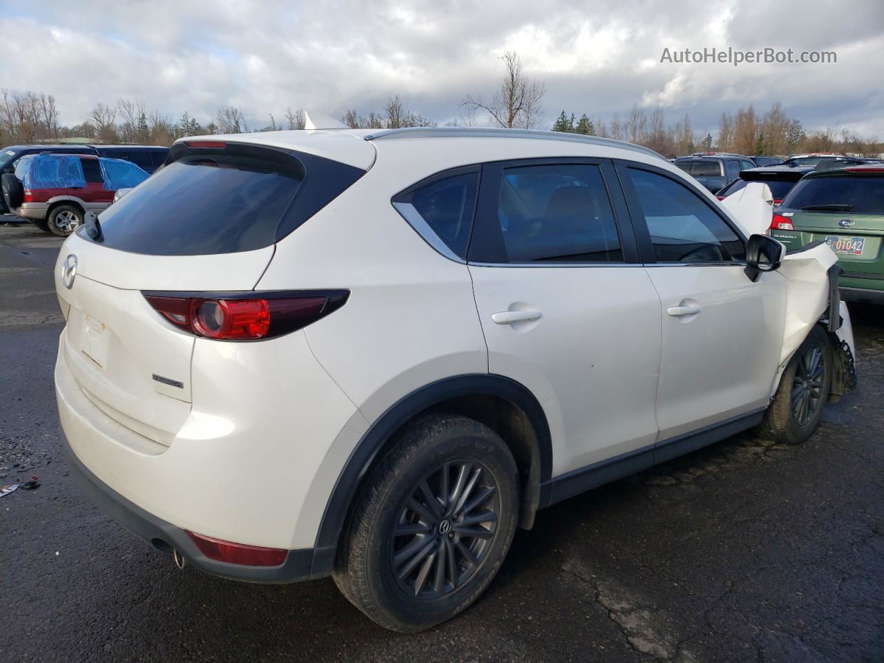 2021 Mazda Cx-5 Sport White vin: JM3KFBBM3M1310072