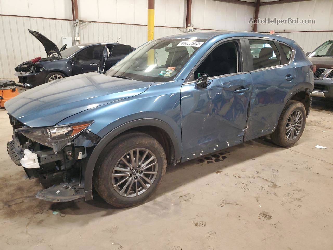 2021 Mazda Cx-5 Sport Blue vin: JM3KFBBM5M1333725