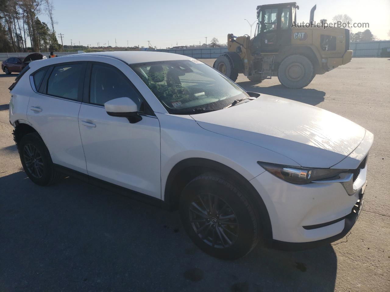 2019 Mazda Cx-5 Sport White vin: JM3KFBBM7K1593816