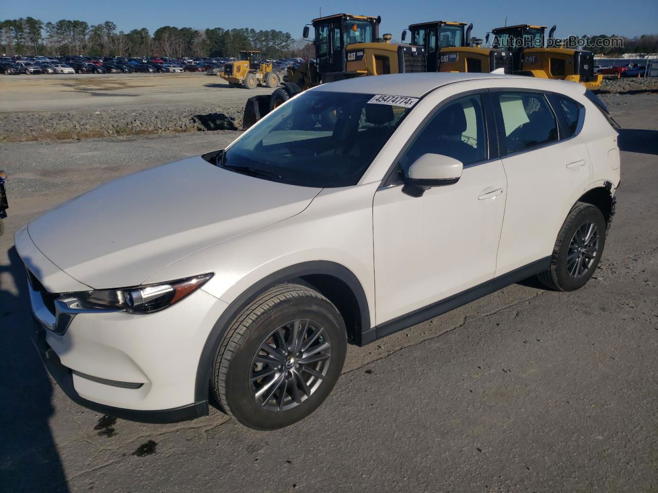 2019 Mazda Cx-5 Sport White vin: JM3KFBBM7K1593816