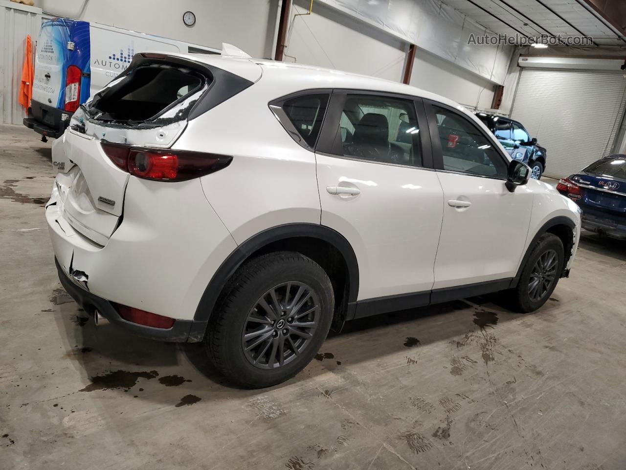 2019 Mazda Cx-5 Sport White vin: JM3KFBBM8K0503045