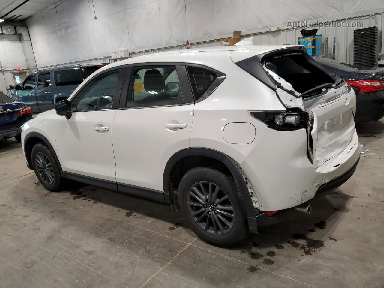 2019 Mazda Cx-5 Sport White vin: JM3KFBBM8K0503045