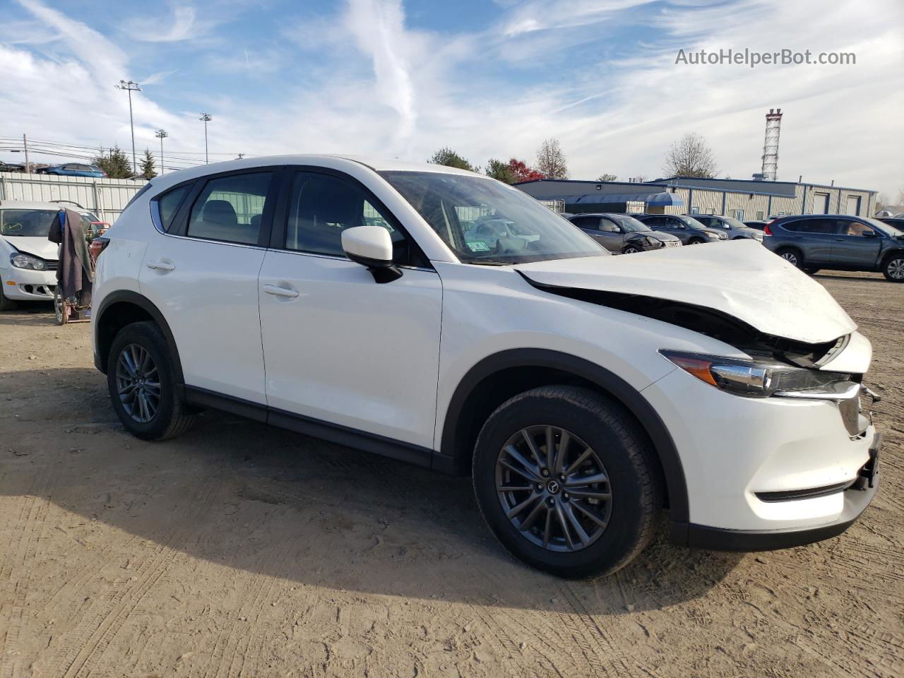 2021 Mazda Cx-5 Sport White vin: JM3KFBBM8M0353702