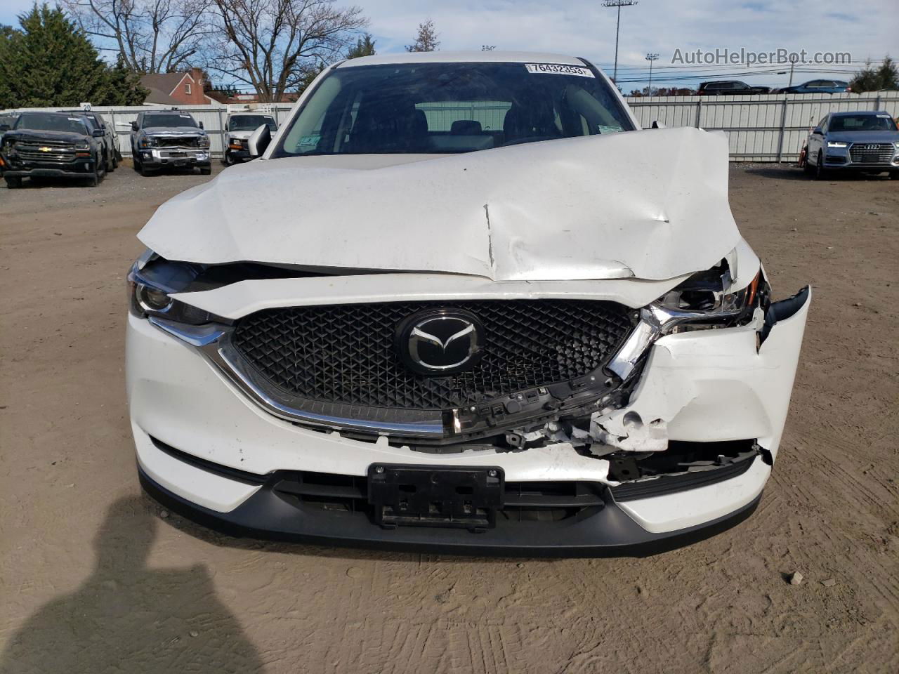 2021 Mazda Cx-5 Sport White vin: JM3KFBBM8M0353702