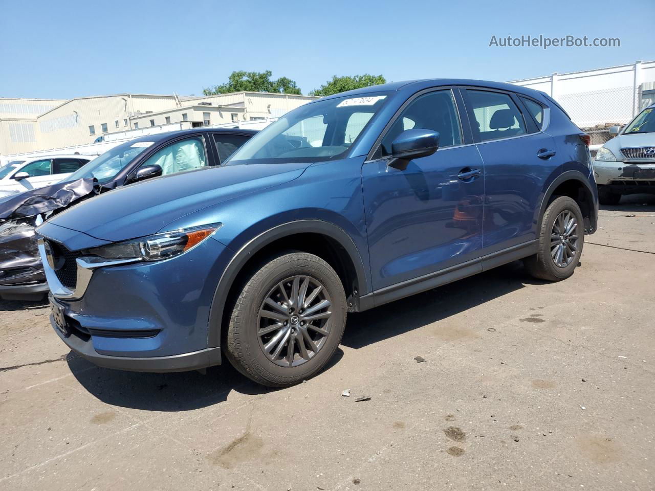 2021 Mazda Cx-5 Sport Синий vin: JM3KFBBM8M0386201