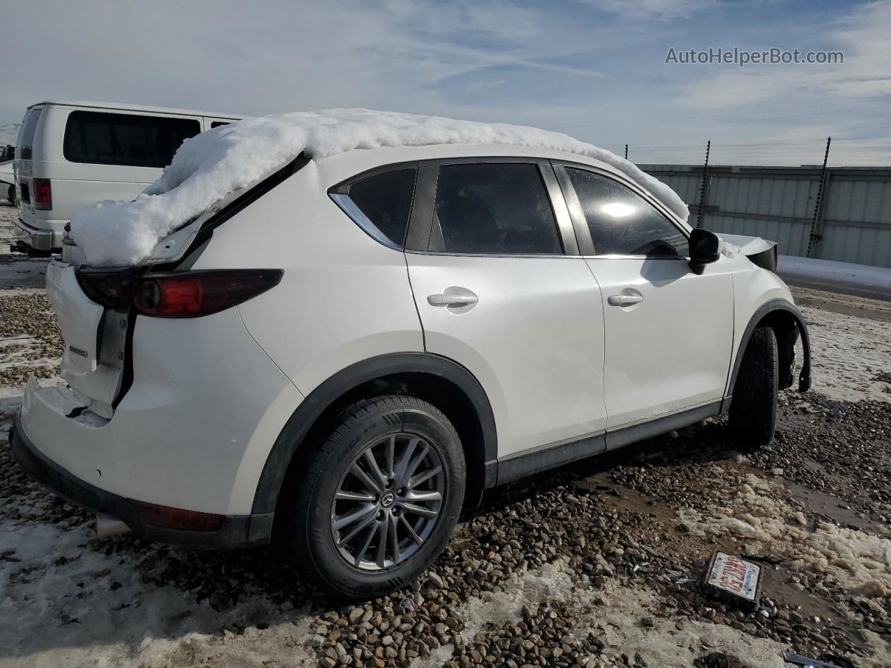 2021 Mazda Cx-5 Sport White vin: JM3KFBBM8M1308964