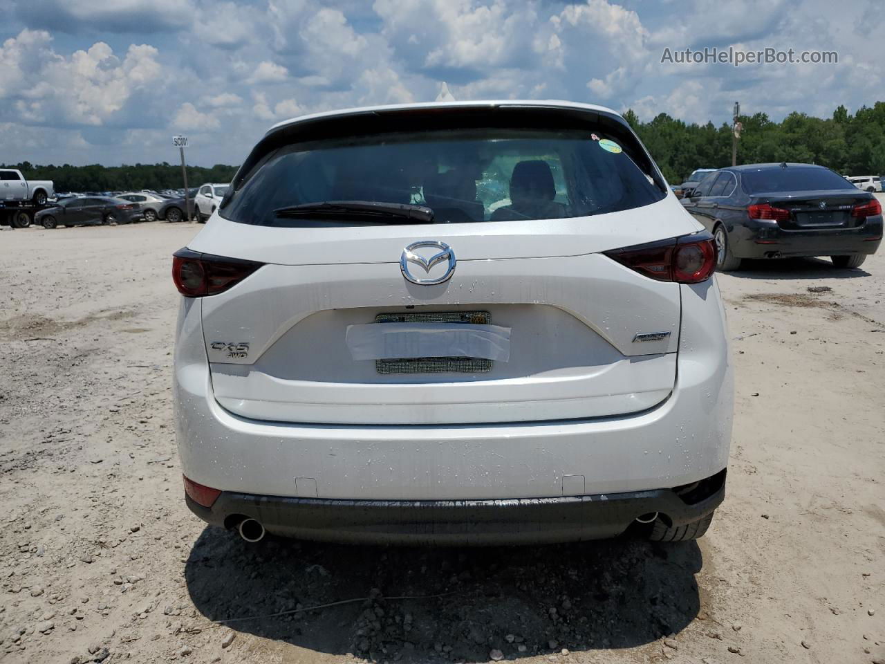 2019 Mazda Cx-5 Sport White vin: JM3KFBBM9K0521893