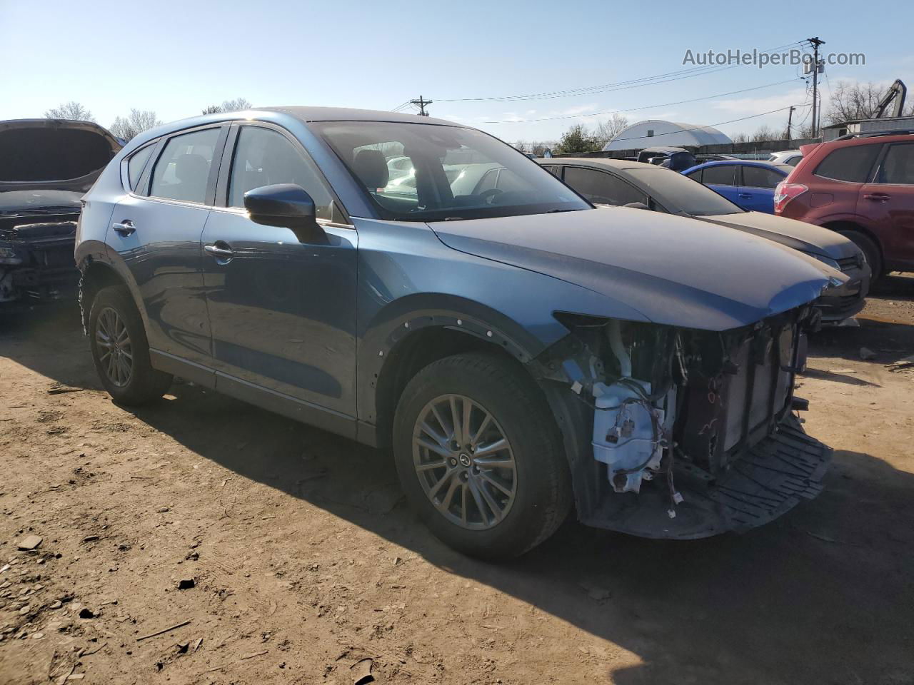 2019 Mazda Cx-5 Sport Blue vin: JM3KFBBM9K0664164