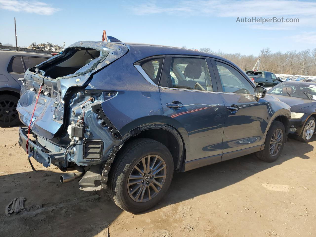 2019 Mazda Cx-5 Sport Blue vin: JM3KFBBM9K0664164