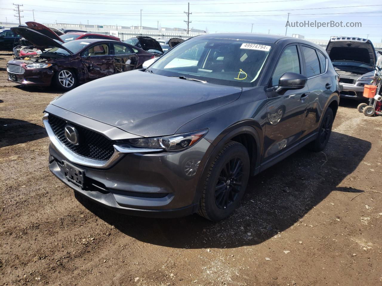 2017 Mazda Cx-5 Touring Gray vin: JM3KFBCL4H0134036