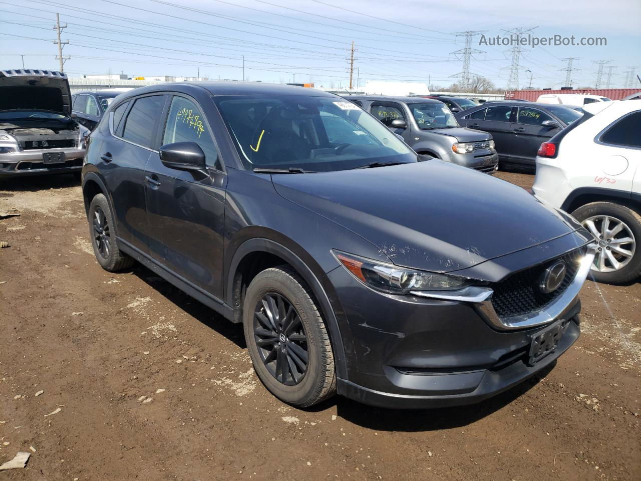 2017 Mazda Cx-5 Touring Gray vin: JM3KFBCL4H0134036