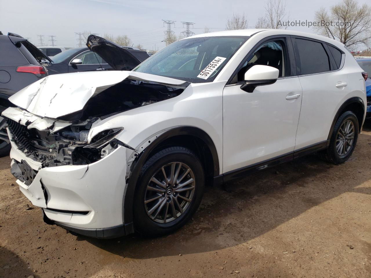 2017 Mazda Cx-5 Touring White vin: JM3KFBCL5H0129380