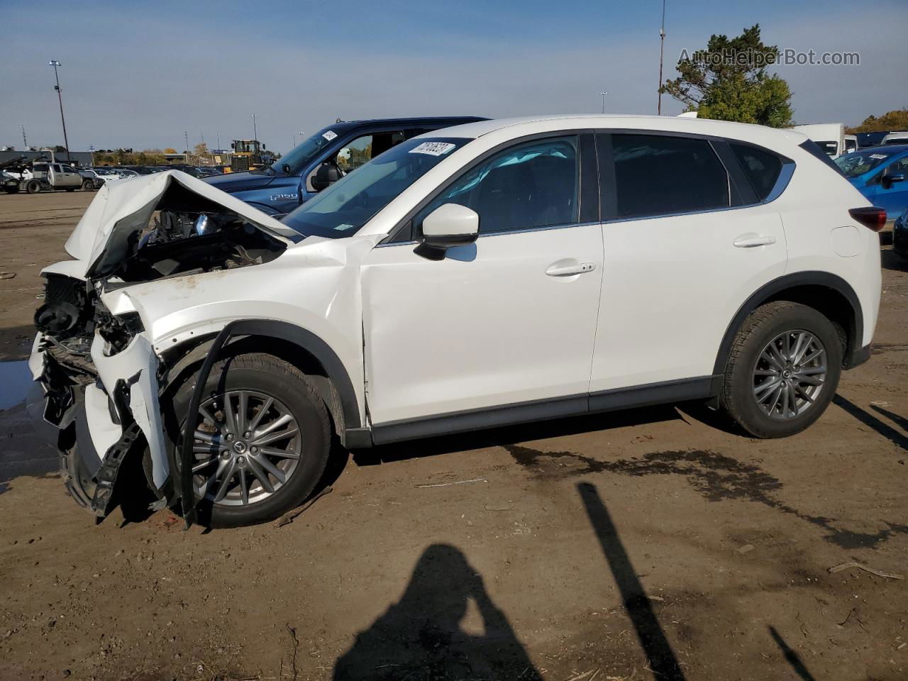 2017 Mazda Cx-5 Touring White vin: JM3KFBCL6H0109123