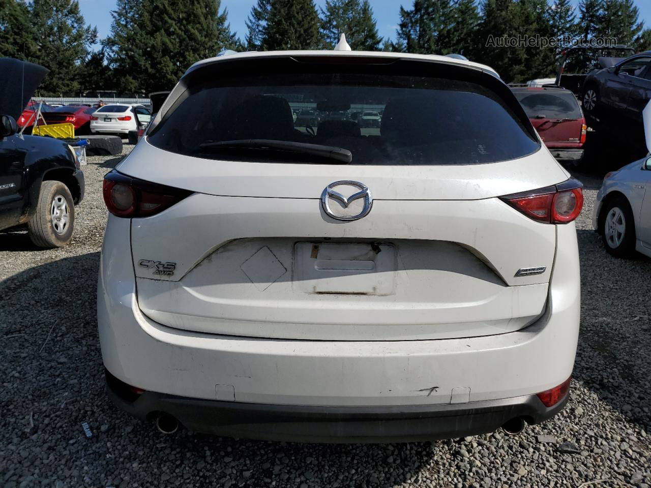 2017 Mazda Cx-5 Touring White vin: JM3KFBCL7H0210283