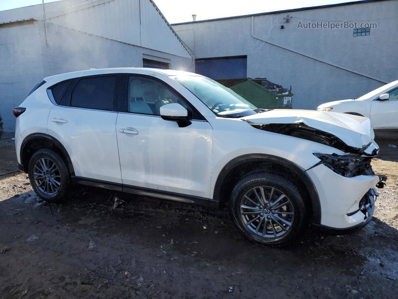 2021 Mazda Cx-5 Touring White vin: JM3KFBCM0M1397590