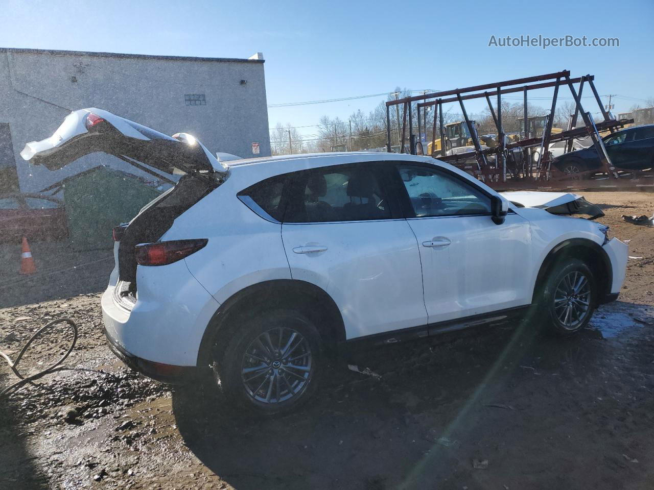 2021 Mazda Cx-5 Touring White vin: JM3KFBCM0M1397590