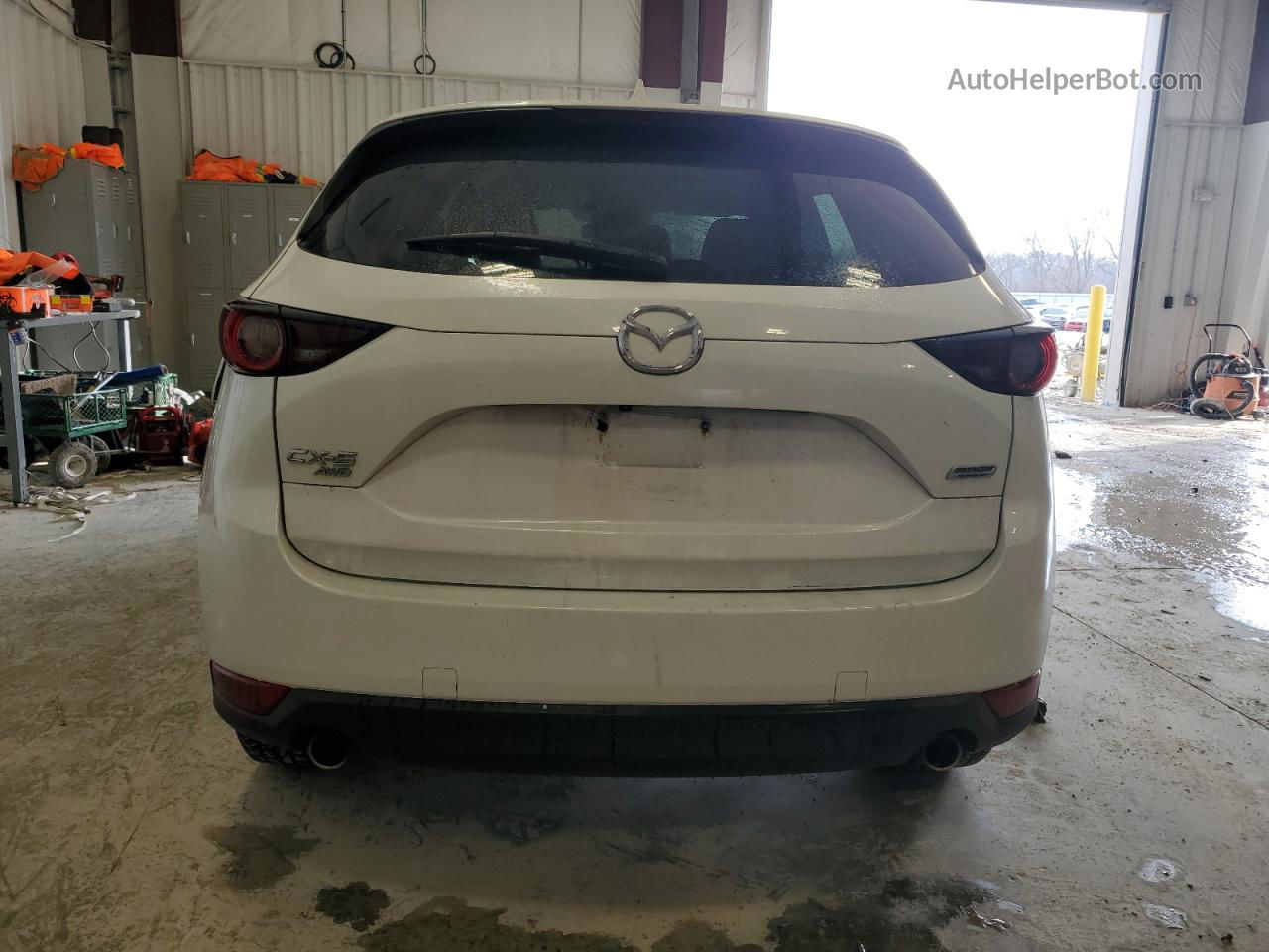 2019 Mazda Cx-5 Touring White vin: JM3KFBCM1K0521045