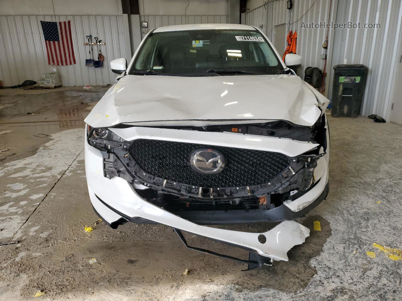 2019 Mazda Cx-5 Touring White vin: JM3KFBCM1K0521045