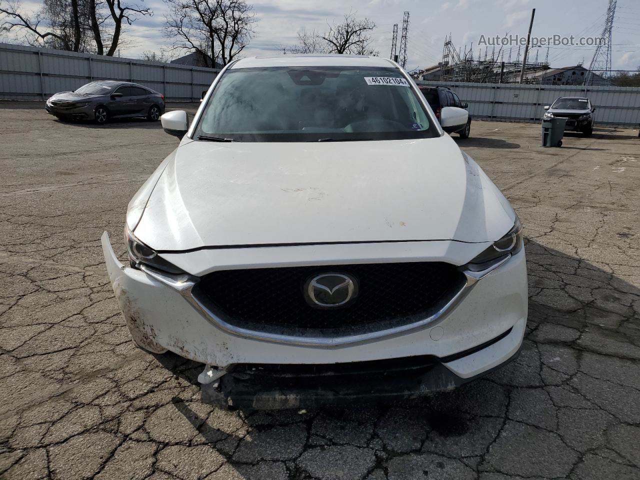 2019 Mazda Cx-5 Touring White vin: JM3KFBCM1K0600814