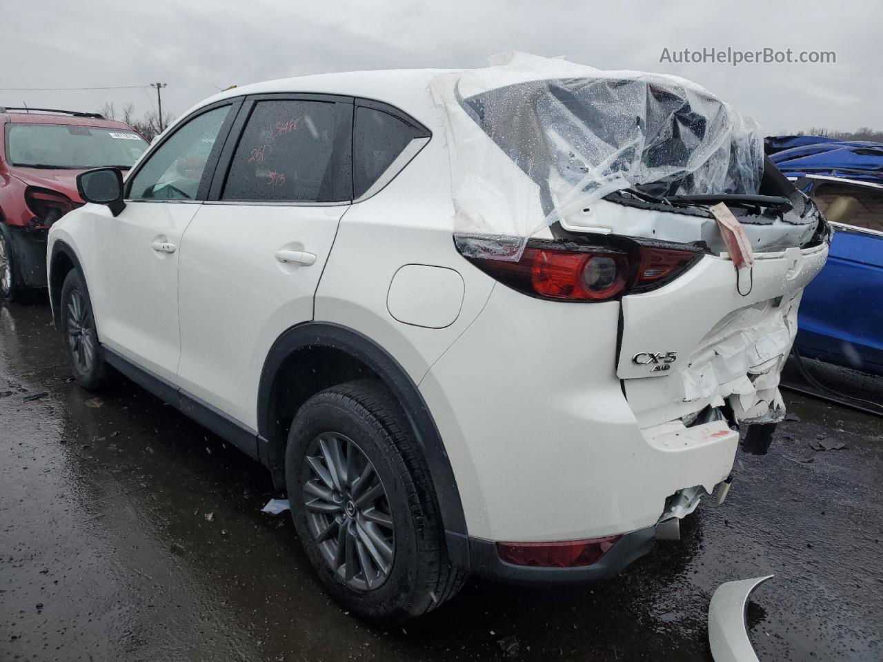 2021 Mazda Cx-5 Touring White vin: JM3KFBCM1M0433261