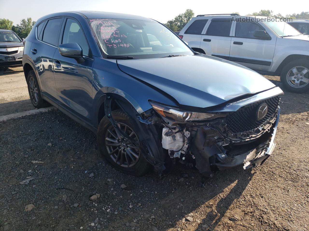 2019 Mazda Cx-5 Touring Blue vin: JM3KFBCM2K0670452