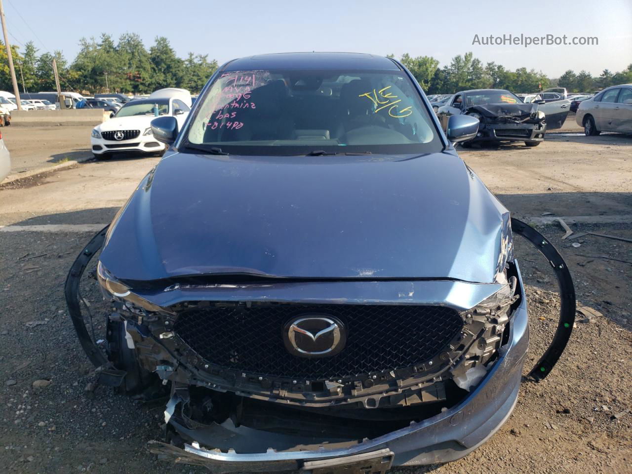 2019 Mazda Cx-5 Touring Blue vin: JM3KFBCM2K0670452